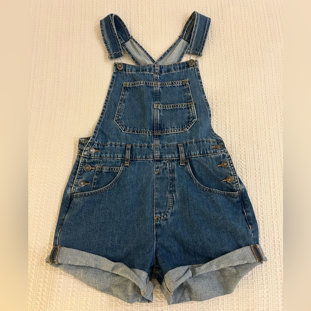 Free People We The Free Ziggy Denim Shortall Overalls